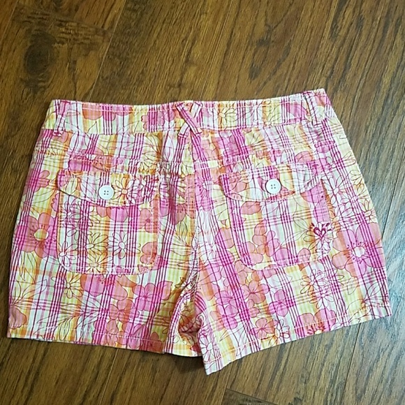 JUSTICE Floral Shorts Sz 12 Reg - Picture 3 of 10